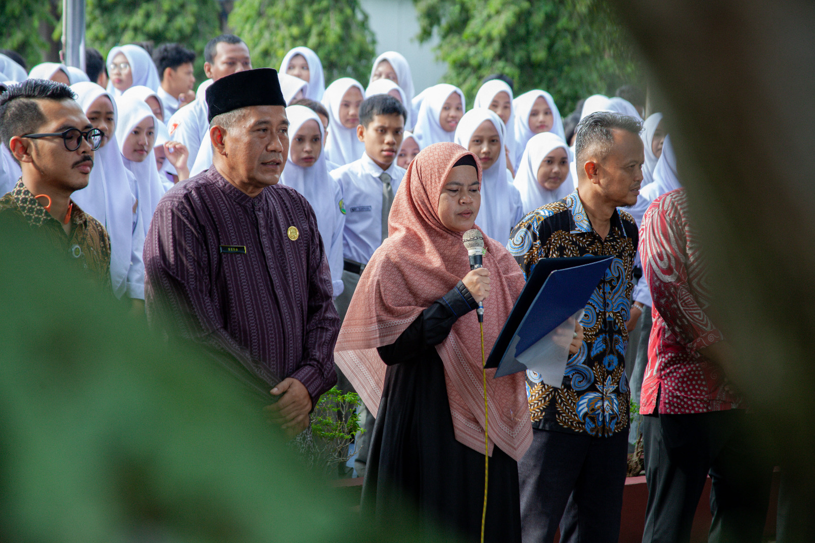 atimah Ajak Pelajar SMA Negeri 1 Stabat Perangi Bullying dan Tegakkan Budi Pekerti